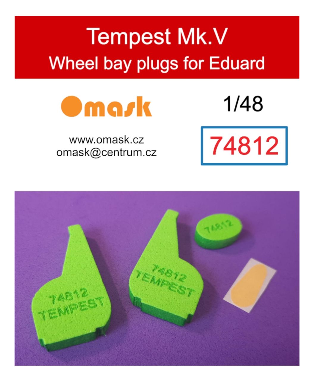 1:48 Tempest Mk.V wheel bay plugs (for Eduard)
