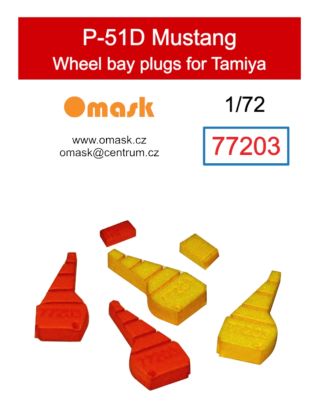 1:72 P-51D Mustang wheel bay plugs (for Tamiya)