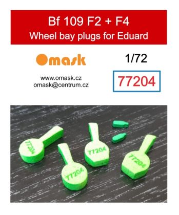 1:72 Bf 109 F2 + F4 wheel bay plugs (for Eduard)