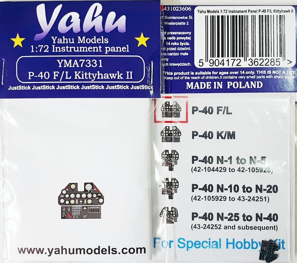 1:72 Curtiss P-40F/P-40L Kittyhawk II