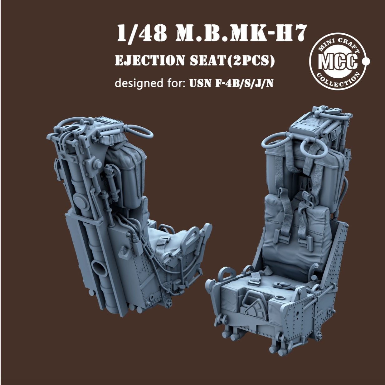 1:48 M.B MK.H7 Ejection Seats-navy type (2pcs) for F-4B/F-4S/F-4J/F-4N