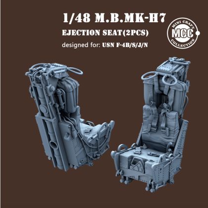 1:48 M.B MK.H7 Ejection Seats-navy type (2pcs) for F-4B/F-4S/F-4J/F-4N