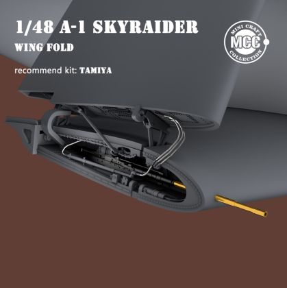 1:48 A-1 Skyraider wing fold /w metal gun barrels