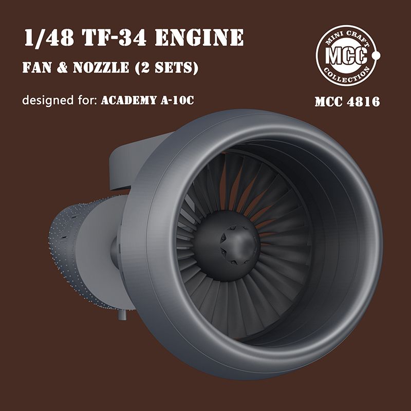 1:48 A-10C Thunderbolt II engine Fan blades and Nozzles