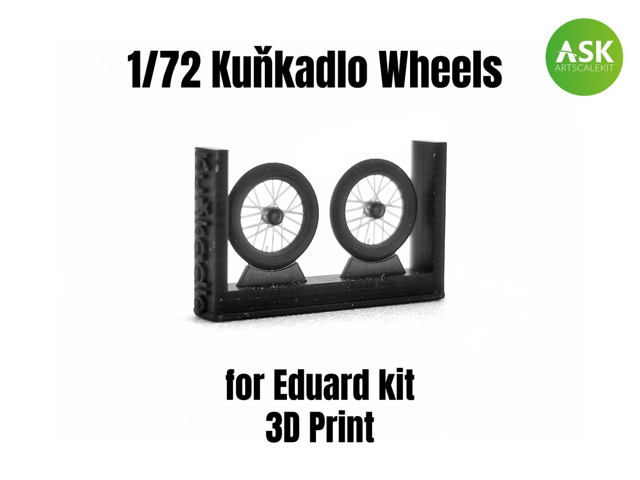 1:72 Kuňkadlo - Wheels for Eduard kit - 3D print