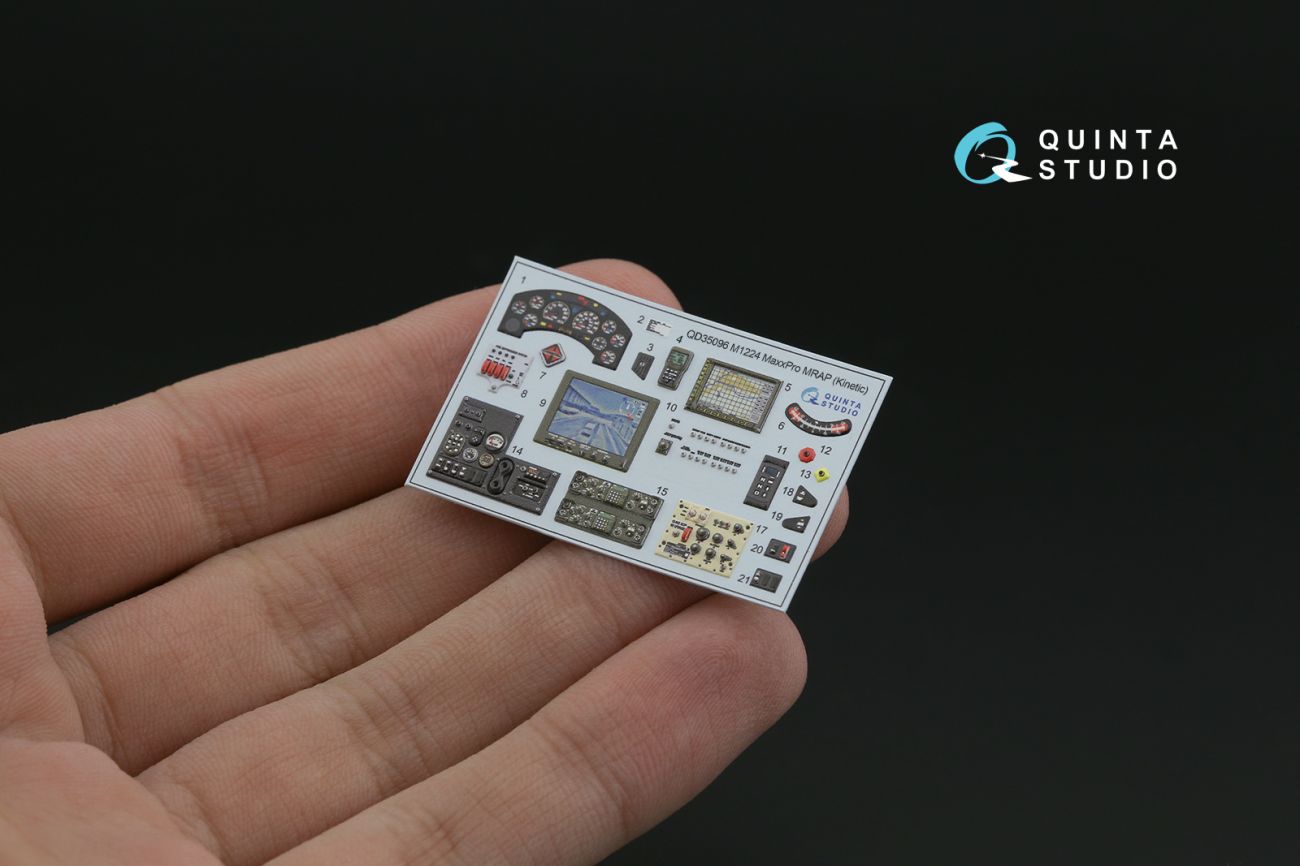 1:35 M1224 MaxxPro MRAP interior 3D decals