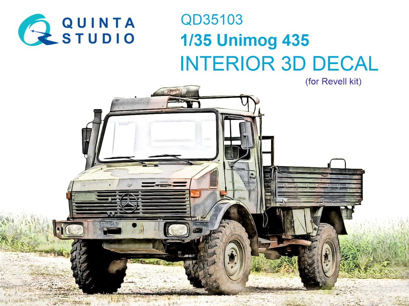 1:35 Unimog 435 3D-Printed & coloured Interior on decal paper