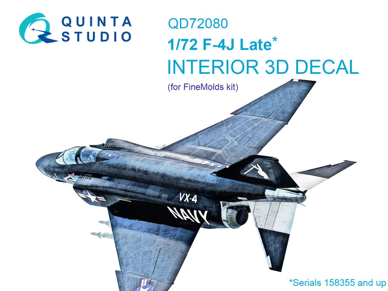 1:72 F-4J Phantom Late 3D-Printed & coloured Interior on decal paper