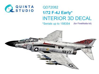 1:72 F-4J Phantom Early 3D-Printed & coloured Interior on decal paper