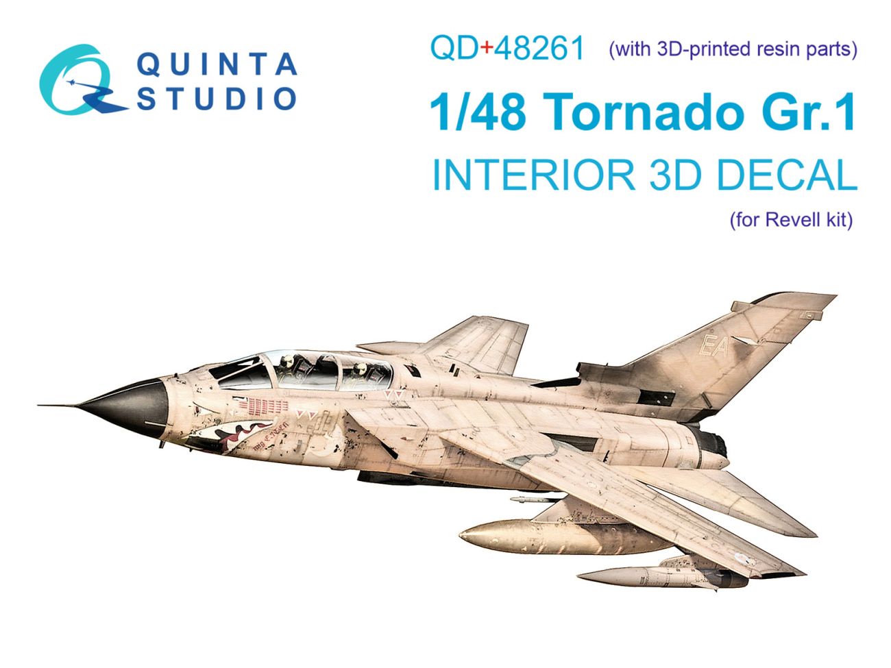 1:48 Tornado GR.1 interior 3D decals (small version) (with 3D-printed resin parts)