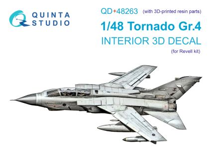 1:48 Tornado GR.4 interior 3D decal (with 3D-printed resin parts)