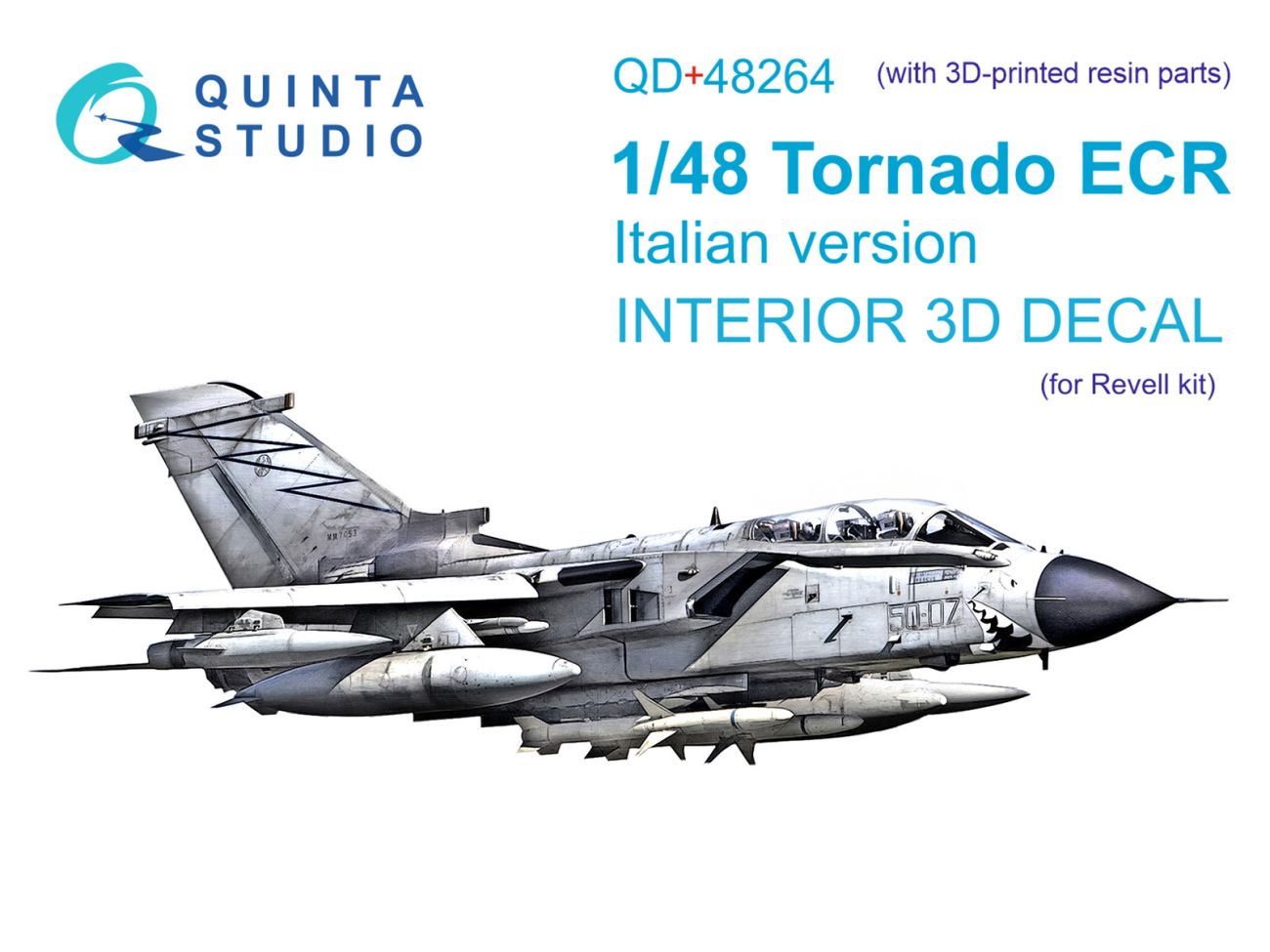 1:48 Tornado ECR Italian Version interior 3D decals (with 3D-printed resin parts)