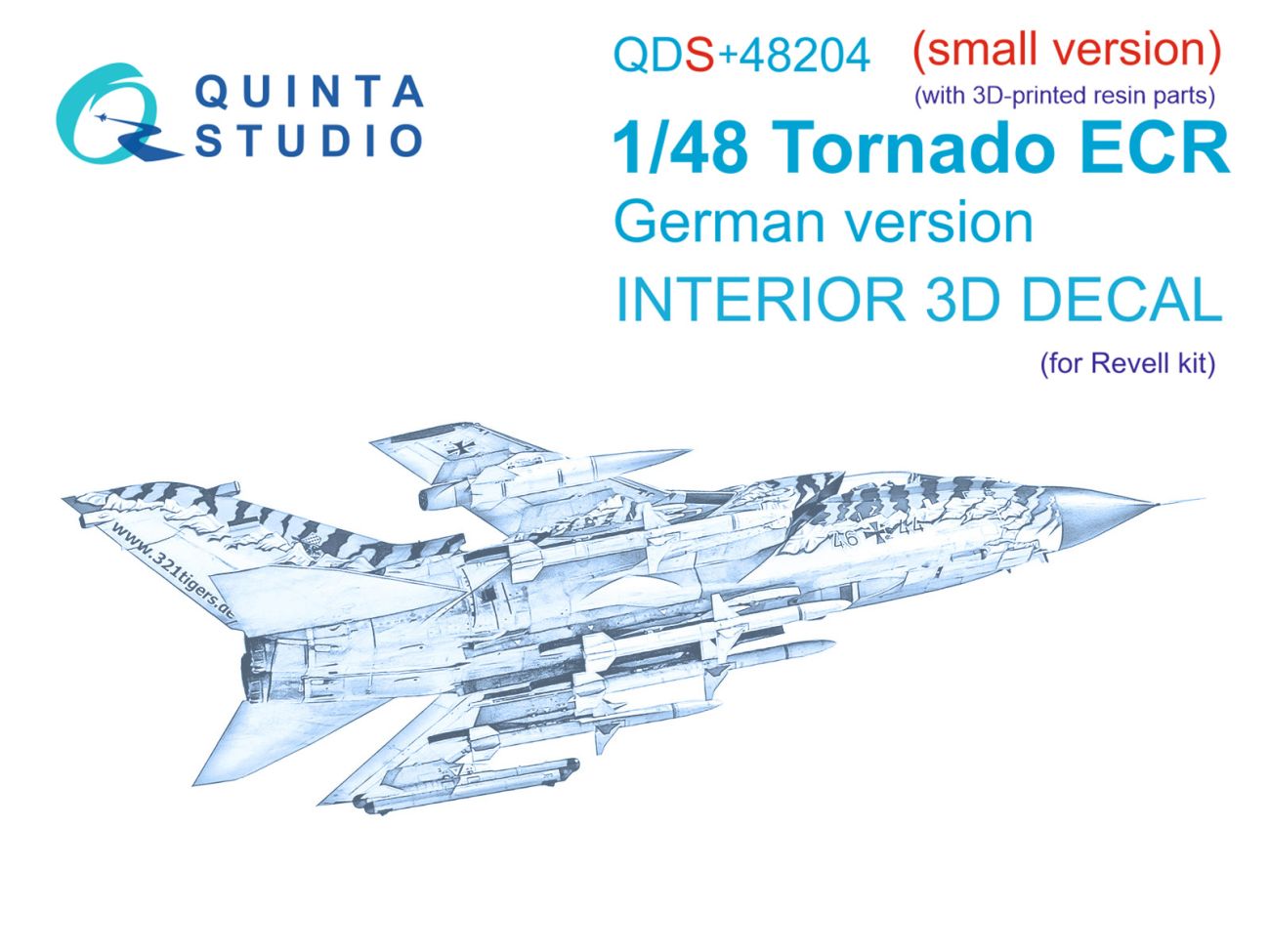 1:48 Tornado ECR German 3D-Printed & coloured Interior on decal paper