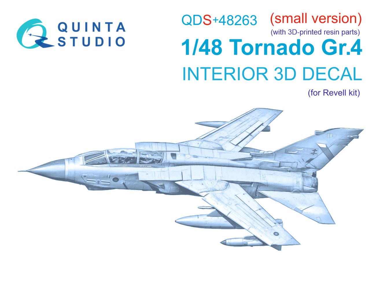 1:48 Tornado GR.4 3D-Printed & coloured Interior on decal paper
