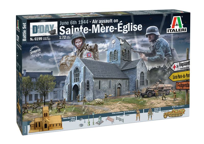 1:72 Battle of Normandy Sainte-Mère-Eglise 6 June 1944