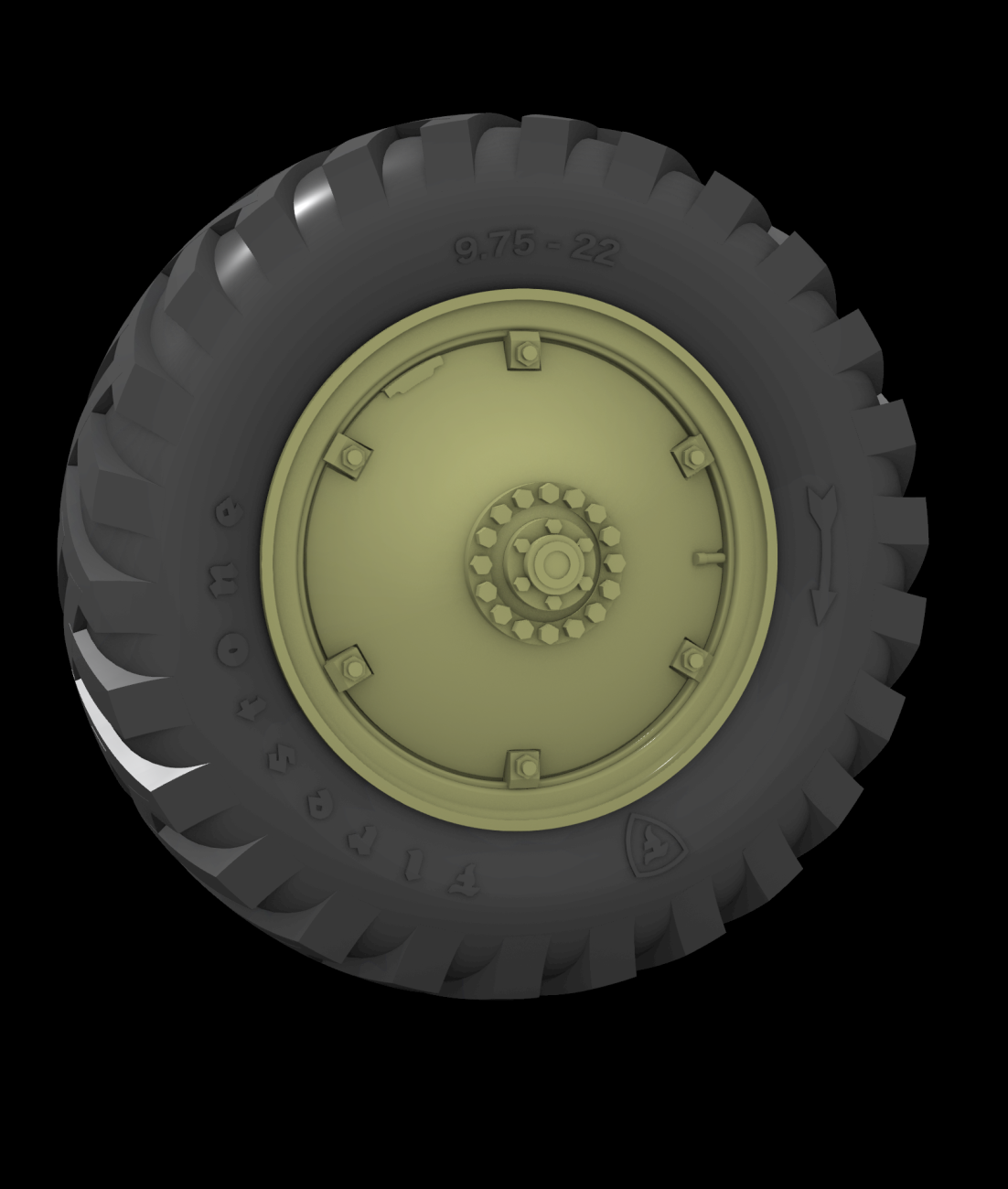 1:35 M39 Csaba Road wheels (Firestone)
