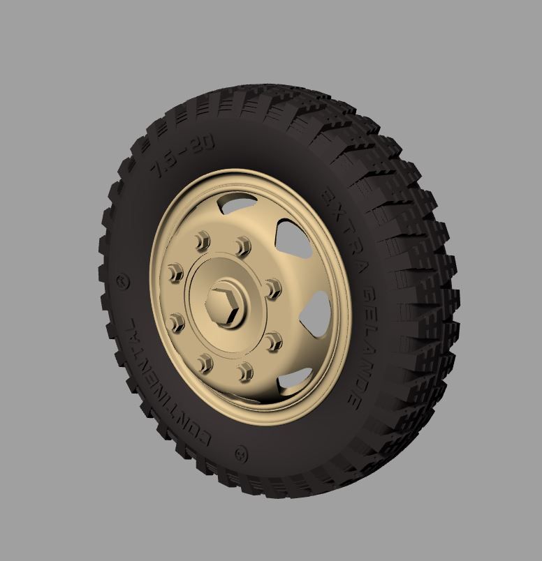 1:35 Opel Blitz Road Wheels Early (Gelande Pattern)