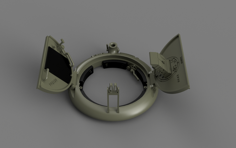 1:35 Sherman 75 commander cupola (standard pattern)