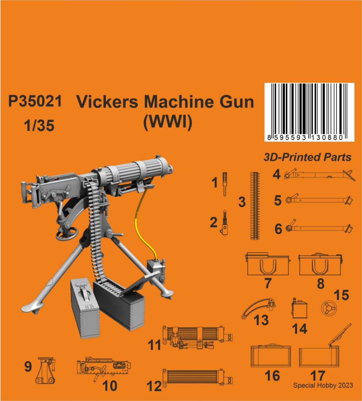 1:35 Vickers Machine Gun (WWI)
