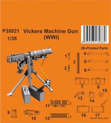 1:35 Vickers Machine Gun (WWI)