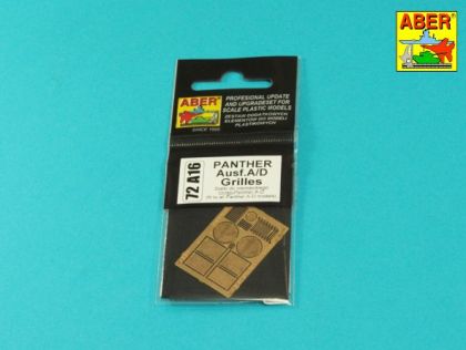 1:72 Panther Ausf. A/D grilles