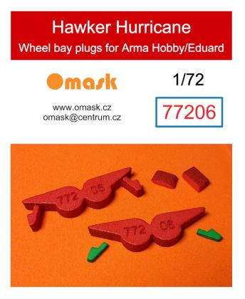 1:72 Hawker Hurricane wheel bay plugs (for Arma Hobby)