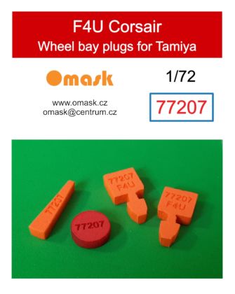 1:72 F4U Corsair wheel bay plugs (for Tamiya)