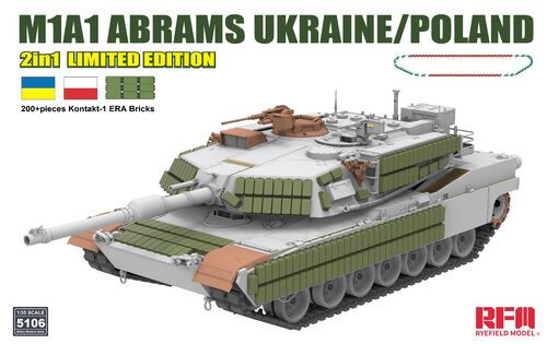 1:35 M1A1 Abrams Ukraine/Poland 2IN1 Limited Edition