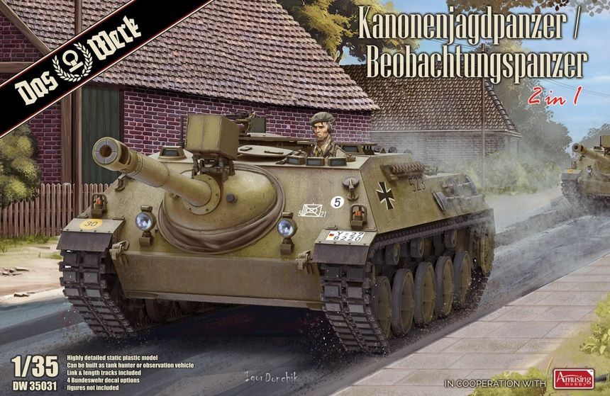 1:35 90mm Kanonenjagdpanzer / Beobachtungspanzer 2 in 1