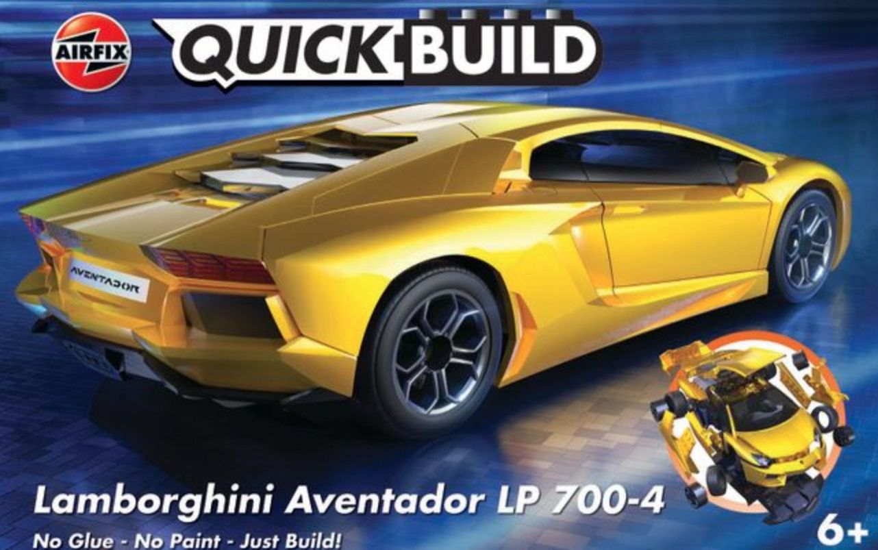 Lamborghini Aventador LP 700-4 in Yellow QUICK BUILD No Glue