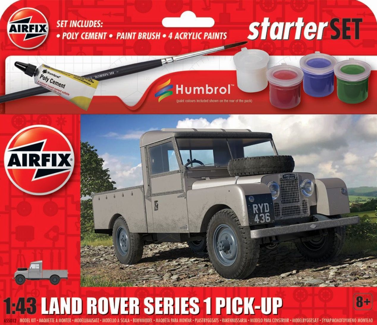 1:43 Land Rover Series 1 Pick Up Starter Set