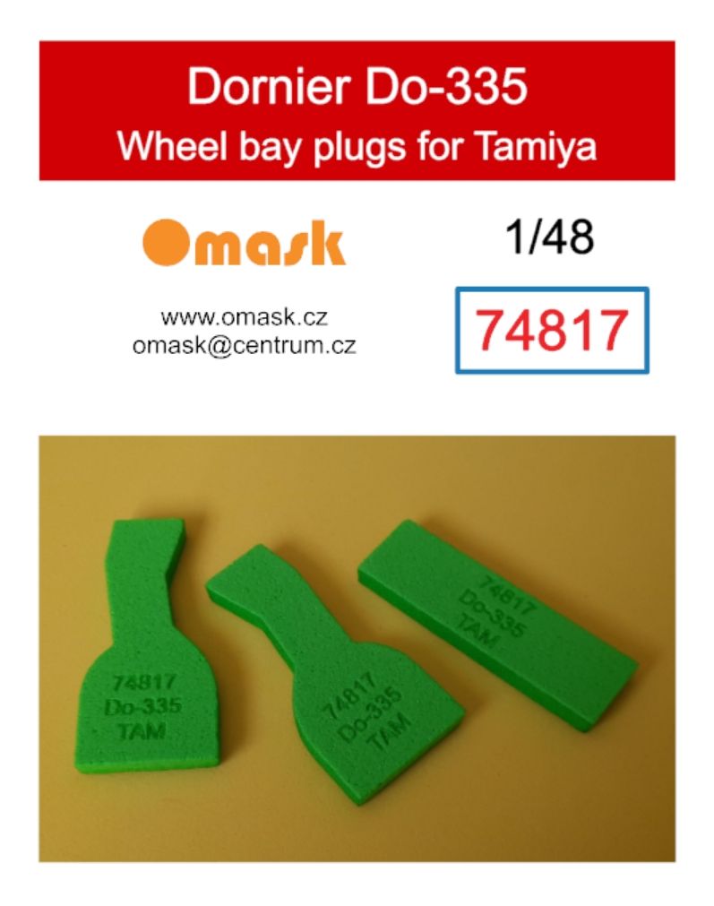 1:48 Dornier Do-335 wheel bay plugs (for Tamiya)