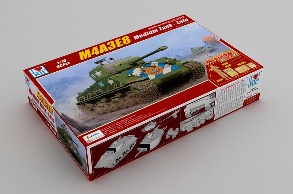 1:16 M4A3E8 Medium Tank - Late