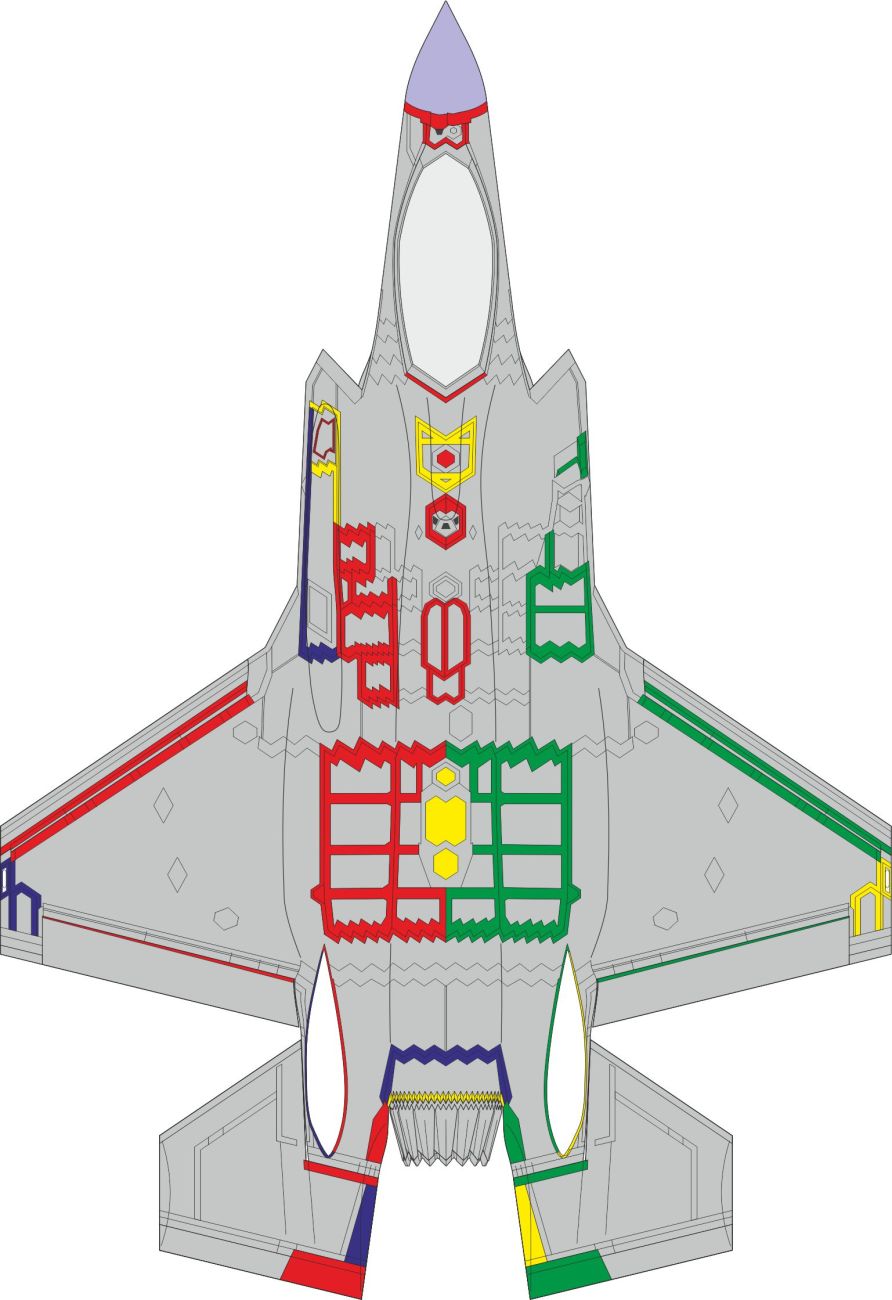 1:72 F-35A Lightning II RAM panels early