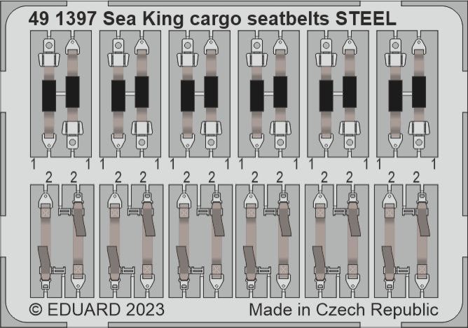1:48 Sea King HU.5 cargo seatbelts STEEL