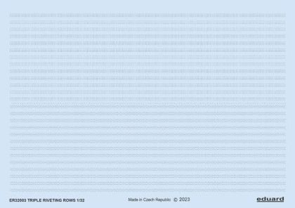 Triple riveting rows 1/32