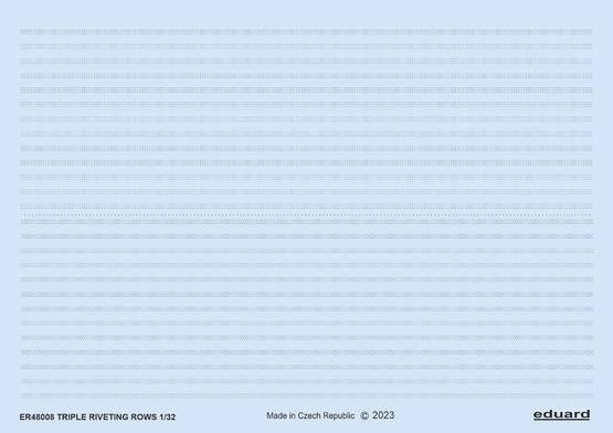 Triple riveting rows 1/48