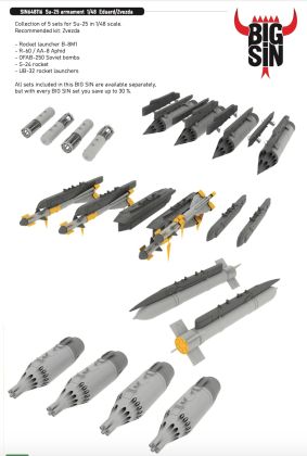 1:48 Su-25 armament