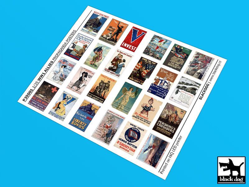 1:35 WW I Allies Propaganda posters (24 posters)