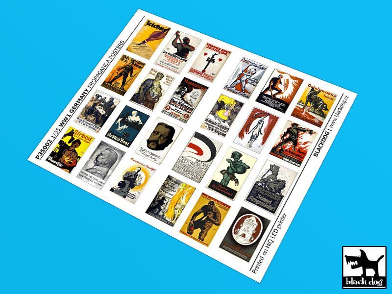 1:35 WW I Germany Propaganda posters (24 posters)