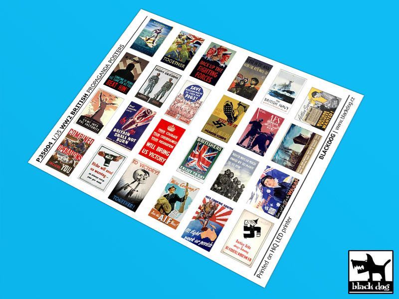 1:35 WW II British Propaganda posters (24 posters)