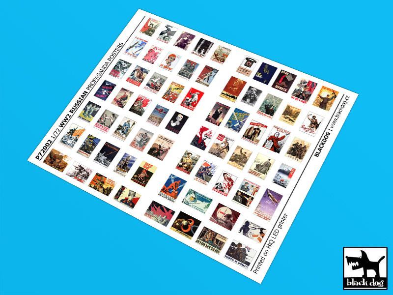 1:72 WW II Russian Propaganda posters (67 posters)