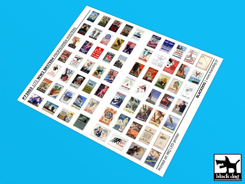 1:72 WW II British Propaganda posters (68 posters)