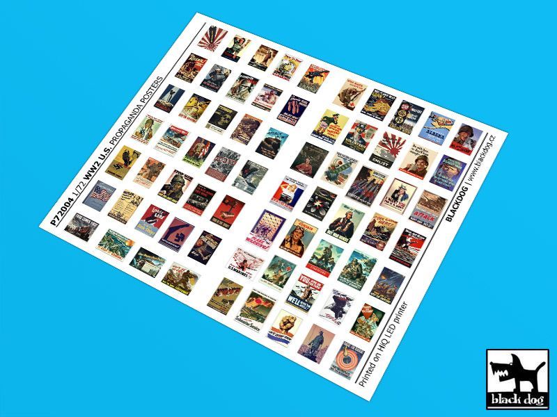 1:72 WW II U.S Propaganda posters (69 posters)