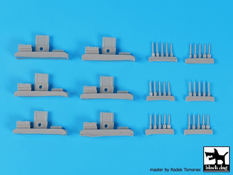 1:72 Soviet ammo boxes with 76 mm ammunition