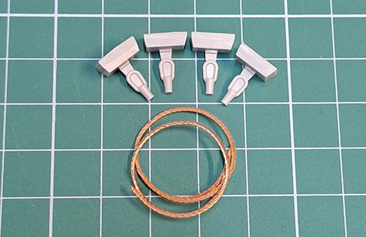 1:48 Towing cable for modern Soviet Tanks (T-72, T-80, T-90)