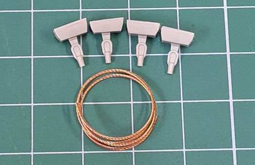 1:72 Towing cable for modern Soviet Tanks (T-72, T-80, T-90)