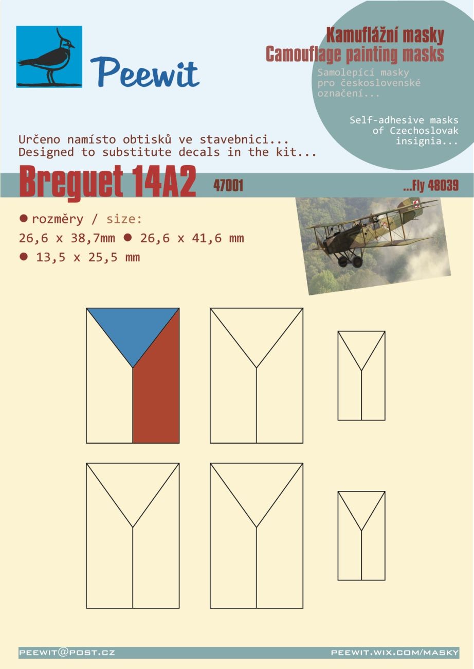 1:48 Breguet XIV A2 - Czechoslovak insignia