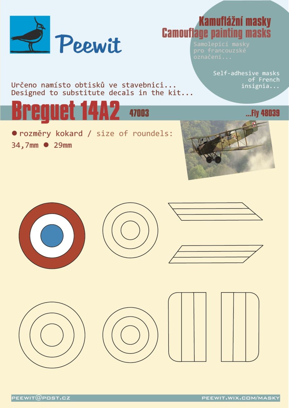 1:48 Breguet XIV A2 - French insignia