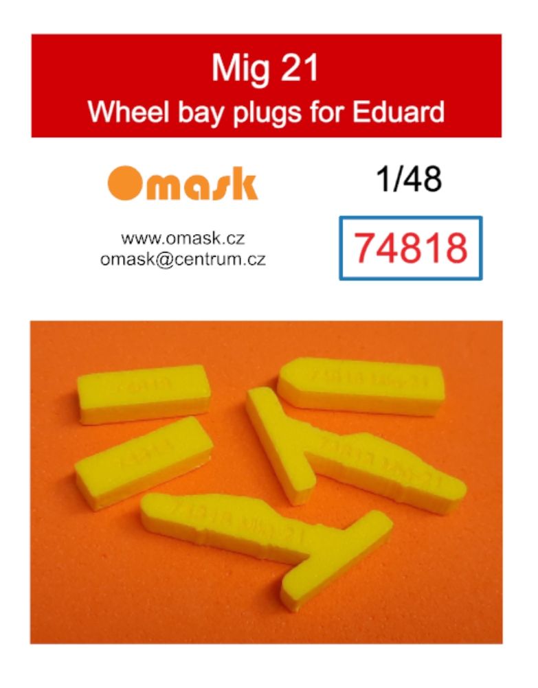 1:48 Mig 21 wheel bay plugs (for Eduard)